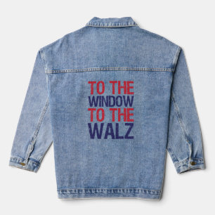 Die Sonne am Fenster zum Walz Jeansjacke