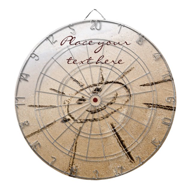 Die Sonne am Strand Dartscheibe (vorne)