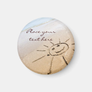 Die Sonne am Strand Magnet