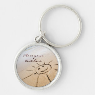 Die Sonne am Strand Schlüsselanhänger