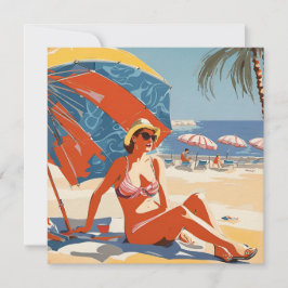 Die Sonne an der Riviera Feiertagskarte