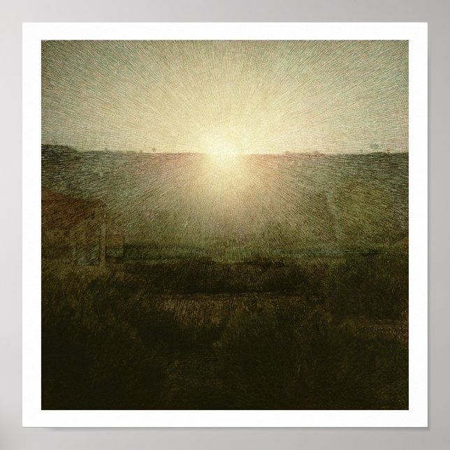 Die Sonne (aufsteigende Sonne) 1904 (Öl auf Leinwa Poster (Vorne)