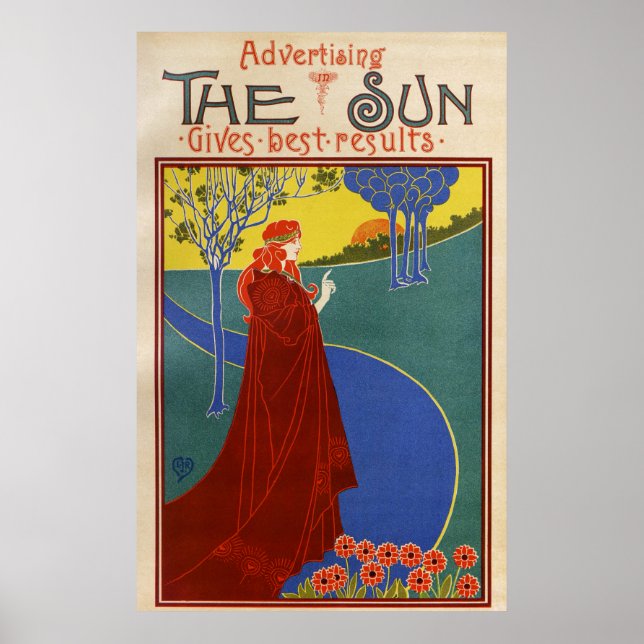 Die Sonne, das amerikanische Vintage-Poster Poster (Vorne)