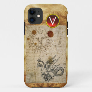 DIE SONNE DER MOND UND BASILISK-PERGAMENT Monogram Case-Mate iPhone Hülle