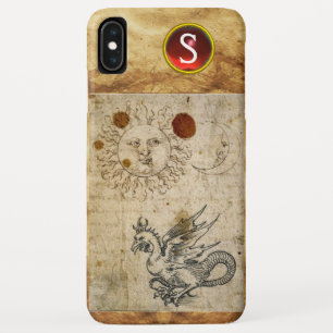 DIE SONNE DER MOND UND BASILISK-PERGAMENT Monogram Case-Mate iPhone Hülle