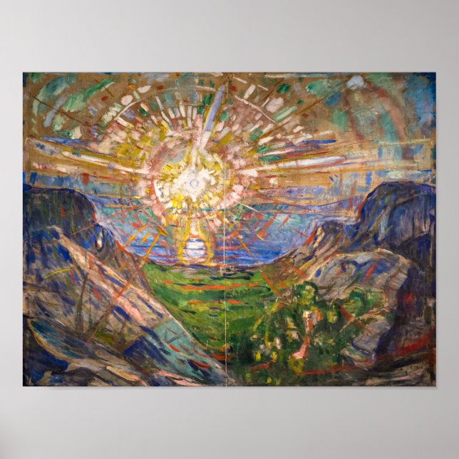 Die Sonne | Edvard Munch | Poster (Vorne)