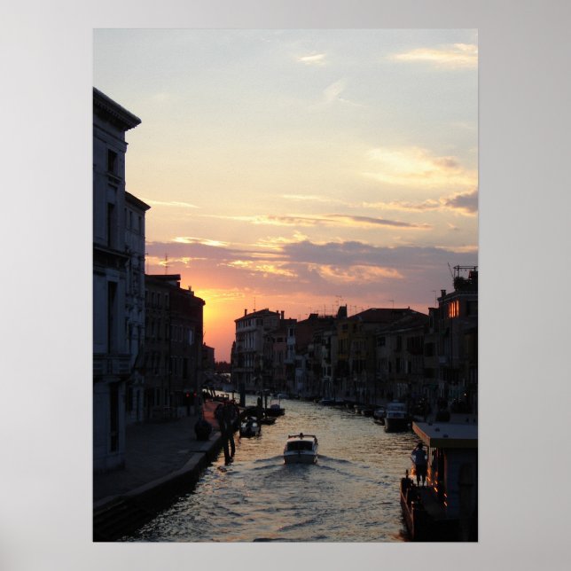 Die Sonne geht nach Venedig Poster (Vorne)