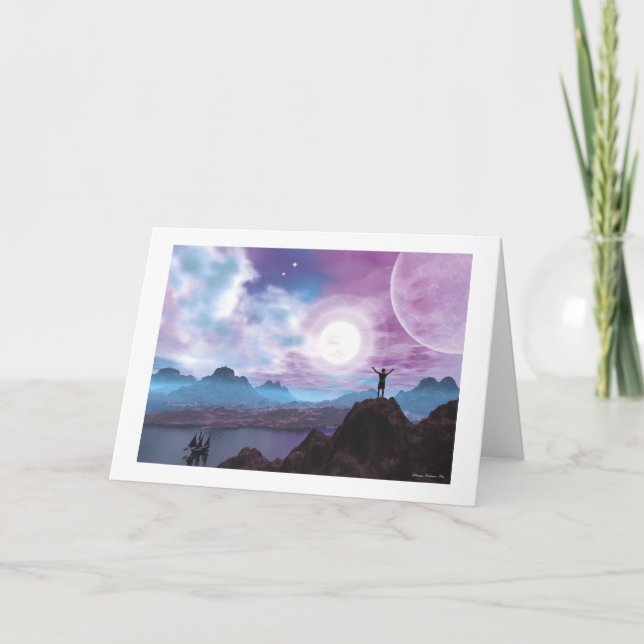 Die Sonne grüßen Karte (Vorderseite)