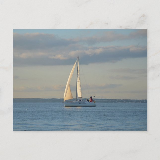 Die Sonne im Meer Postkarte (Vorderseite)