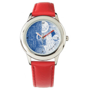 Die Sonne in roter Uhr gelassen