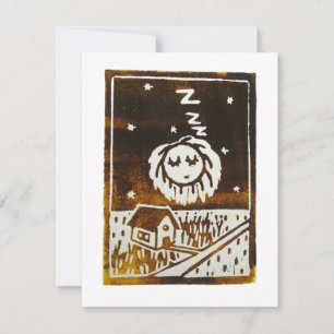 DIE SONNE IST AM HIMMEL EINGESCHLAFEN RSVP KARTE
