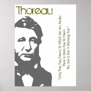 Die Sonne ist ein Thoreau-Poster des Morgensterns Poster