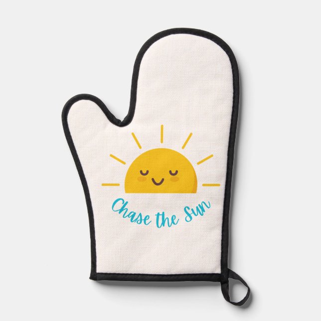 Die Sonne jagen Ofenhandschuh (Vorderseite)