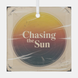 Die Sonne jagen Ornament Aus Glas