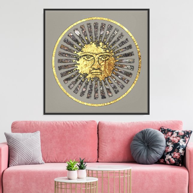 Die Sonne Leinwanddruck (Insitu (Wohnzimmer))