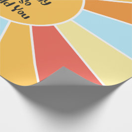 Die Sonne leuchtet jeden Tag und so sollten Sie 2 Geschenkpapier