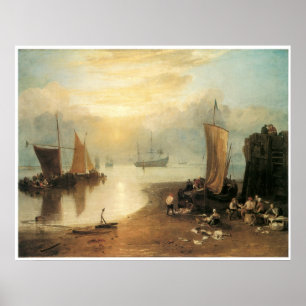 Die Sonne steigt durch Dampf auf, J. M. W. Turner Poster