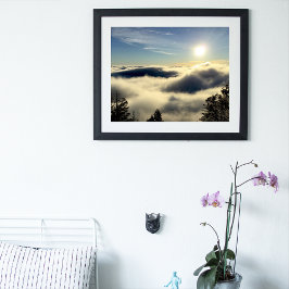 Die Sonne steigt über den Wolken über den Colorado Fotodruck