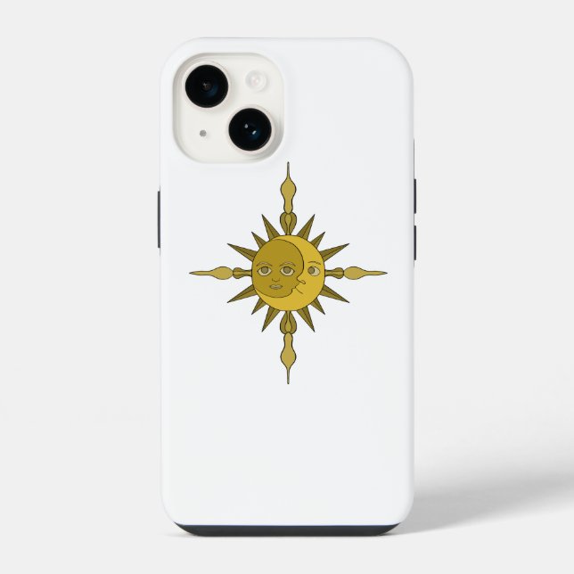 Die Sonne und der Mond iPhone Hülle (Rückseite)
