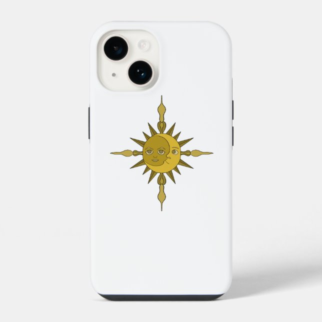 Die Sonne und der Mond iPhone Hülle (Rückseite)