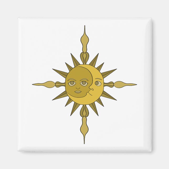 Die Sonne und der Mond Magnet (Vorne)