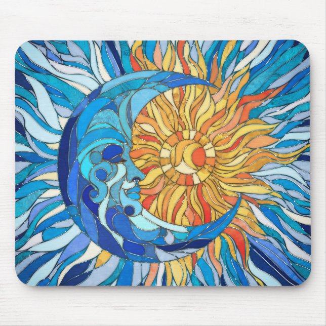 Die Sonne und der Mond Mousepad (Vorne)