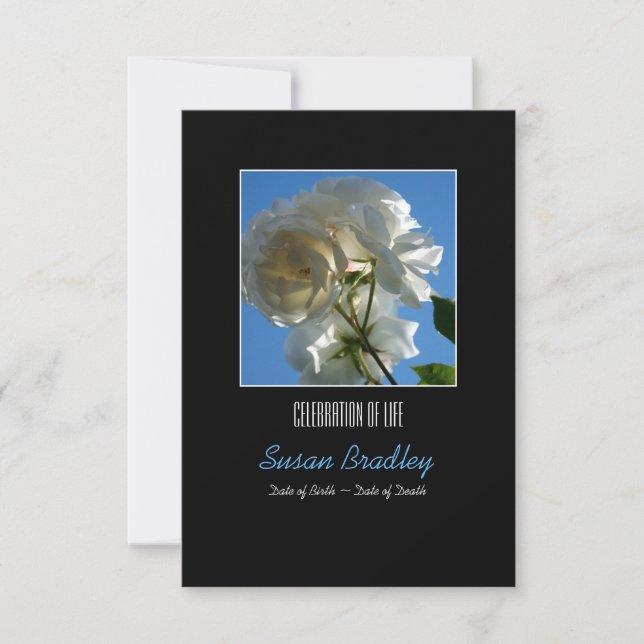 Die Sonne und die Weißen Rosen - die Begegnung des Einladung (Vorderseite)