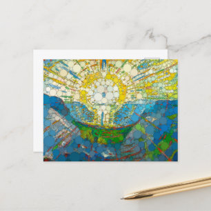 Die Sonne, Unendlichkeit kommt nach William Morris Feiertagspostkarte