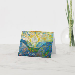 Die Sonne von Edvard Munch Dankeskarte