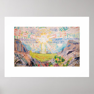 Die Sonne von Edvard Munch Poster