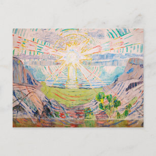 Die Sonne von Edvard Munch Postkarte