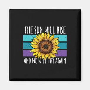 Die Sonne wird Sonnenblume Selbstmordprävention st Magnet