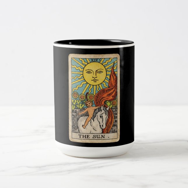 Die Sonnen-Tarot Zweifarbige Tasse (Mittel)