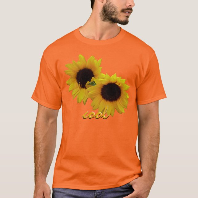 Die Sonnenblume-Sweatshirt-kundenspezifisches T-Shirt (Vorderseite)