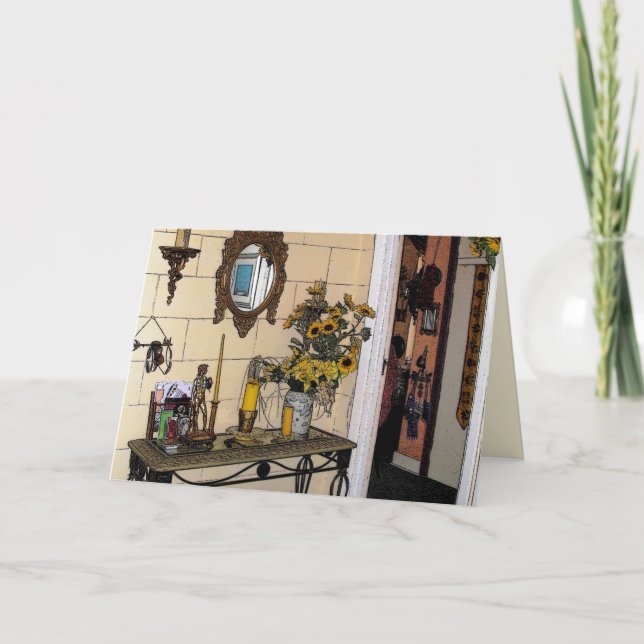 Die Sonnenblumen des Patsys - Buchstabe-Karte Karte (Vorderseite)