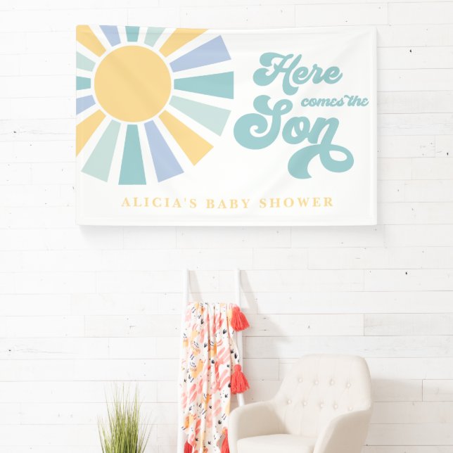 Die sonnengelbe Babydusche kommt hier. Banner (InSitu)