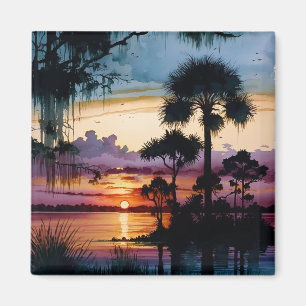 Die Sonnenlage am Strand Magnet