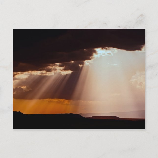 Die Sonnenstrahlen am Masai Mara. 2 Postkarte (Vorderseite)