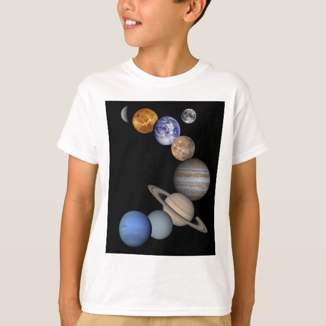 Die Sonnensystemstrecke unsere Planeten T-Shirt (Vorderseite)