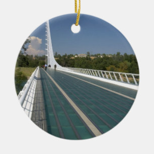 Die Sonnenuhrbrücke bei Turtle Bay Keramikornament
