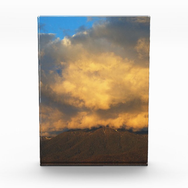 Die Sonnenuntergang-Wolkenexplosion Fotoblock (Vorderseite)