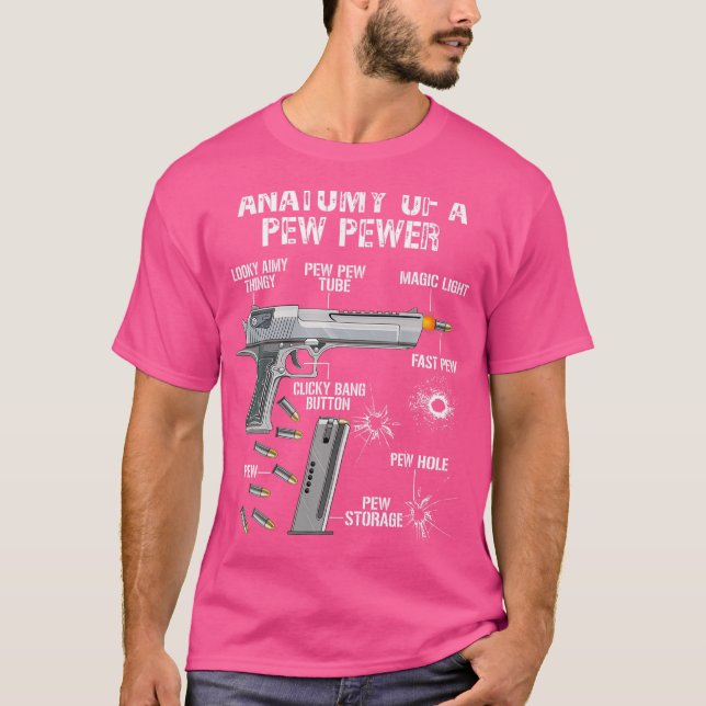 Die sonnige Anatomie einer Pew Pewer - Ammo Gun -  T-Shirt (Vorderseite)