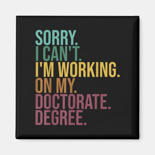 Die sonnige Dissertation , Entschuldigung, dass ic Magnet (Vorne)