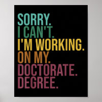 Die sonnige Dissertation , Entschuldigung, dass ic