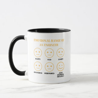 Die sonnige emotionale Reichweite eines Ingenieurs Tasse