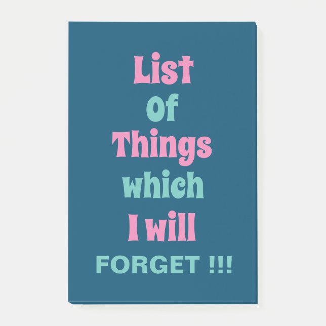 Die sonnige Erinnerung für vergessene Menschen ver Post-it Klebezettel (Vorderseite)