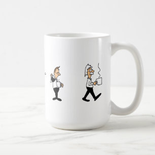 Die sonnige Evolution der Kaffeetrinker Tasse