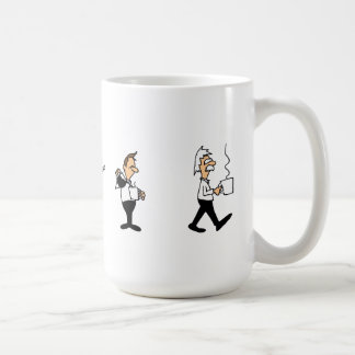 Die sonnige Evolution der Kaffeetrinker Tasse