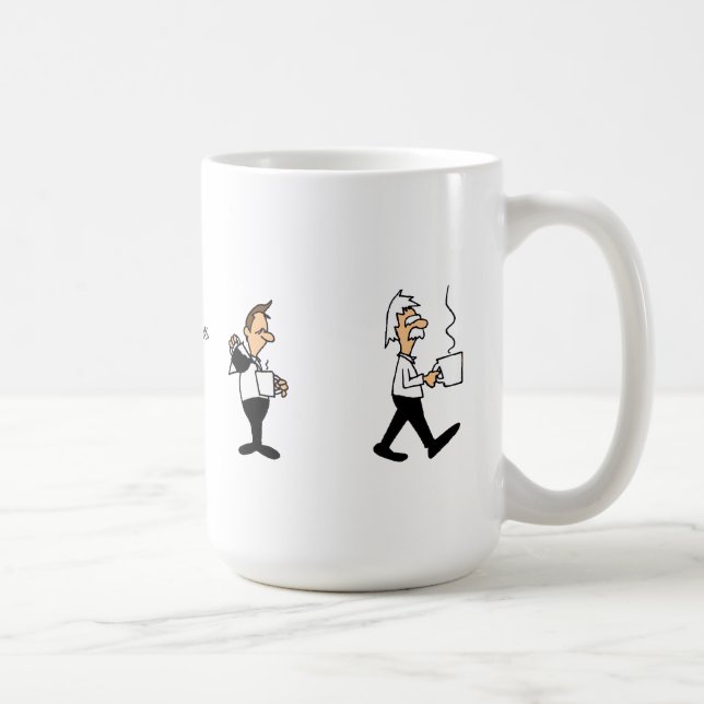 Die sonnige Evolution der Kaffeetrinker Tasse (Rechts)