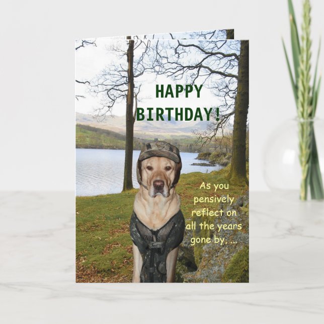 Die sonnige Karte für Jäger oder Militär von Freun (Vorderseite)